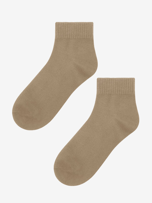 Unisex Brown Casual Comfy Ankle Socks