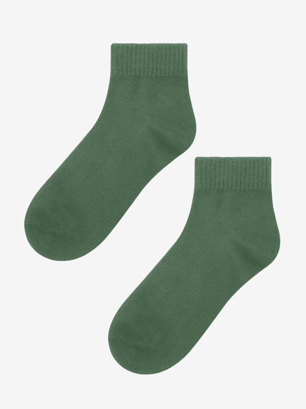 Unisex Green Casual Comfy Ankle Socks