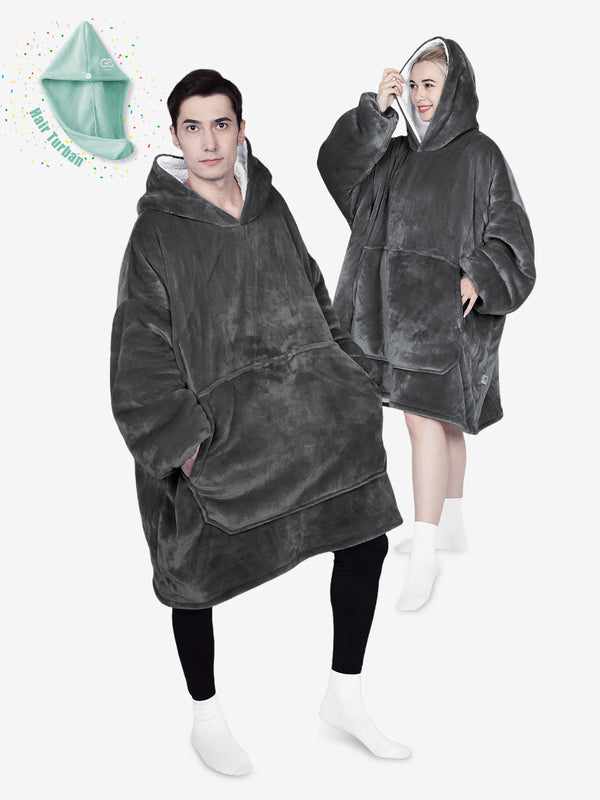 Oversized Couples Hooded Blanket Perfect Gift for Lovers